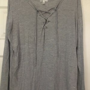 Grey PINK long sleeve